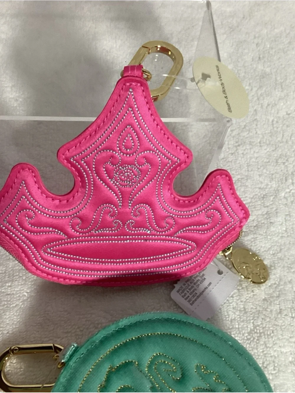 Bath & Body Works Disney Complete Set Princess Coin Purses Bag Charms NEW